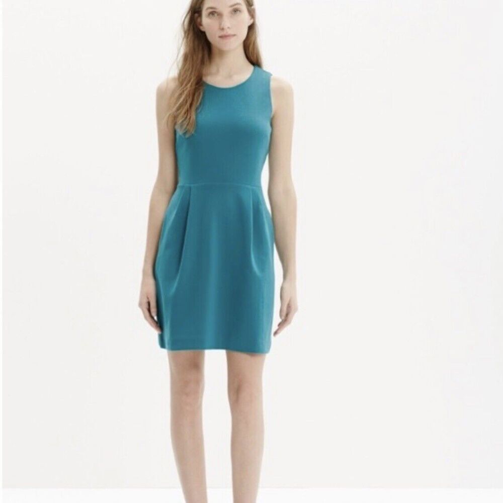 Madewell Teal Verse Ponte Knit Dress XS